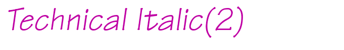 Technical Italic(2)